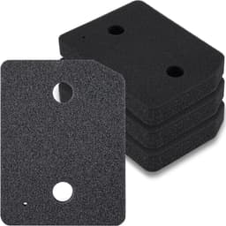 4 stuks - Droogfilters geschikt voor Miele T1 - Droger basisfilter - Droger warmtepompdroger filter - Sokkelfilter - Warmtewisselaar sponsfilter - Pluisfilter voor condensdroger - Zwart — thumbnail 1