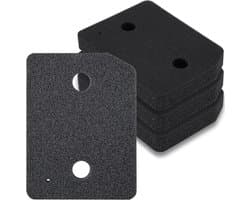 4 stuks - Droogfilters geschikt voor Miele T1 - Droger basisfilter - Droger warmtepompdroger filter - Sokkelfilter - Warmtewisselaar sponsfilter - Pluisfilter voor condensdroger - Zwart