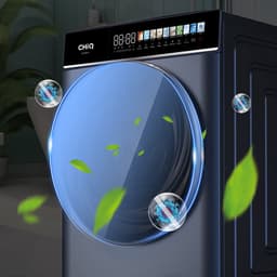 CHiQ CW086581AX - Wasmachine - 8 KG - Full service - Space Pro - Energielabel A-15% - 13.5 Inch Led-touchscreen - 12 programma's - AI Smart - Stoomwassen & Quick Wash - 12 jaar garantie op motor — thumbnail 9