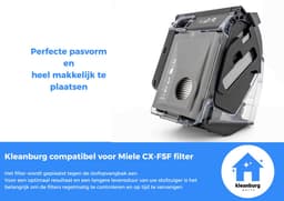 Kleanburg® - Geschikt voor Miele Boost CX1 - Filter set van 3 stuks – Vervangt SF-HY 60 & CX-FSF — thumbnail 3