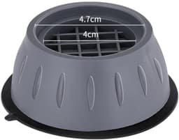 Wasmachine basis - Kunststof - Schok- en geluidsdempend - Antislip, trillingsdempend, bewegingsdempend en vochtbestendig - Rubber - Universeel voor drogers, wasmachines, koelkasten en wasmachines - 4 stuks - 8 cm — thumbnail 2