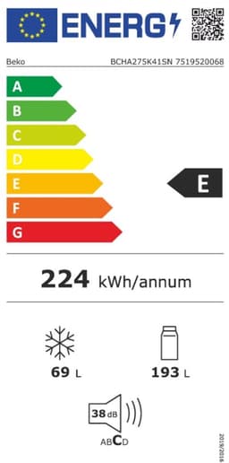 Beko BCHA275K41SN -Inbouw Koel- vriescombinatie — thumbnail 19