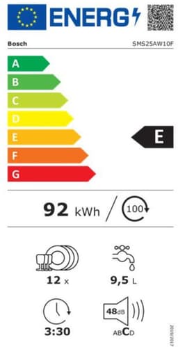 BOSCH SMS25AW10F Serie 2 Vrijstaande Vaatwasser 60 cm Wit — thumbnail 8