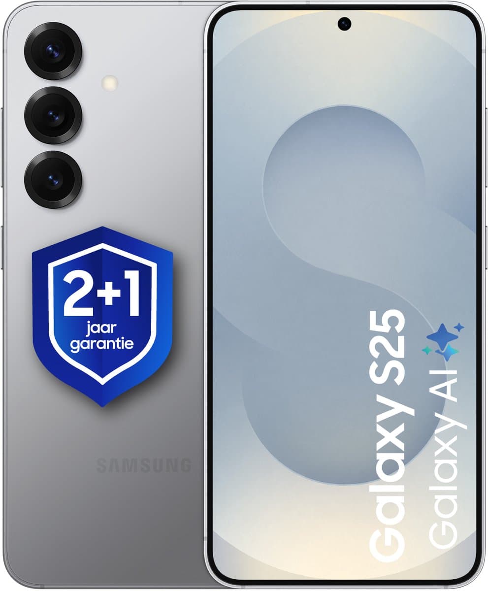 Samsung Galaxy S25 5G - 128GB - Silver Shadow + 1 jaar extra garantie — afbeelding 1
