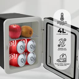 Denver Mini Koelkast - Koelen en Verwarmen - Skincare fridge - 12v Auto aansluiting - MFR404 — thumbnail 3