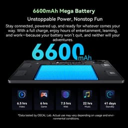 OSCAL Tablet Pad 30 WIFI - Doke AI - 12GB RAM - 64GB ROM - 6600 mAh - 10.1 Inch - Android 15 - Widevine L1 - 1080P FHD - Grijs — thumbnail 9