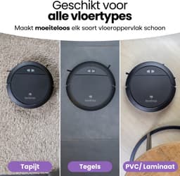 Hendriqs® Robotstofzuiger met Dweilfunctie en Laadstation - Geschikt voor Huisdieren - Tot 243 Minuten Accuduur & Krachtige Zuigkracht - Elektrische Stofzuiger Robot - Dweilrobot - Vacuum Cleaner — thumbnail 9