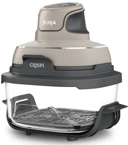 Ninja CRISPi 4-in-1 compact glazen kooksysteem - Airfryer, Roast, Recrisp, Keep Warm - Inclusief twee glazen schalen van 3.8L en 1.4L en bijpassende deksels - 2 Crisper-Plates - Grijs - FN101EUST — thumbnail 10