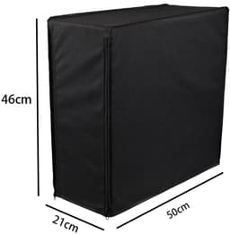 CPU desktop host Oxford stoffen stofhoes, waterdichte desktop computer host stofhoes, compleet pakket met rits, antistatische en vochtbestendige CPU toren PC stofhoes, zwart, 50*21*46cm — thumbnail 6