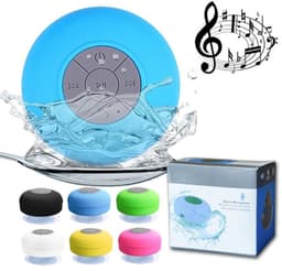 Mini waterdichte Bluetooth-doucheluidspreker/MP3-luidspreker voor in bad/blauw — thumbnail 1