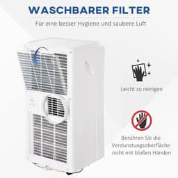 HOMCOM-Mobile Klimageräte aus ABS Weiß — thumbnail 7