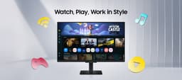 Samsung M5 M50F - Full HD Smart Monitor - 27 inch - zwart — thumbnail 7