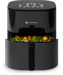 KitchenBrothers Airfryer XL - 5L - 2000W - PFAS-Vrij - Heteluchtfriteuse - Dual Heating - 80ºC tot 200ºC - 8 Kookprogramma's - Zwart — thumbnail 1