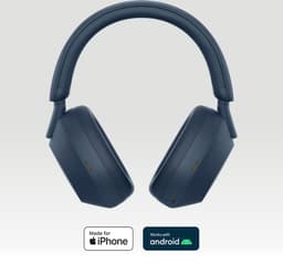 Sony WH-1000XM5 – Draadloze koptelefoon met Noise Cancelling - Blauw — thumbnail 6