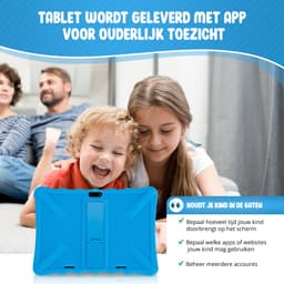 ZINLY® Kindertablet XL - Tablet - 10 inch - 5000 mAh batterij - Android 10.0 - Langdurig gebruik - Kids Proof - Kinder tablet voor kinderen vanaf 3 jaar - Incl beschermhoes & Ouderlijk Toezicht App - Blauw — thumbnail 5