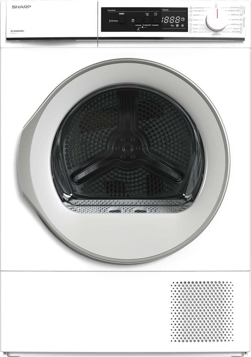 Sharp KDNHA8S6GW21BX warmtepompdroger Newline 8kg — afbeelding 1