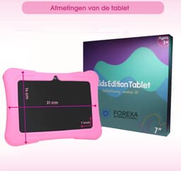 Kindertablet vanaf 3 jaar – Tablet voor Kinderen met Kinderhoes – 7 Inch – 32 GB – 4500 mAh Batterij – 2 GB Werkgeheugen – Android 11 – Roze — thumbnail 8