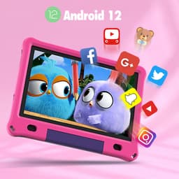 Lipa WQ01 kinder tablet Pink 10.1 inch - Kindertablet vanaf 3 jaar - Kindertablet 10 inch - Tablet kinderen - Android 15 tablet - 64 GB opslag - Groot scherm - Met spellen software - Play store - Ouder bescherming - Bescherming ogen - Met bumper — thumbnail 8