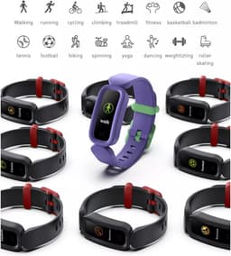 West Watches Model Sand Activity Tracker Stappenteller - Smartband - Sporthorloge Kinderen - Blauw/Paars — thumbnail 7