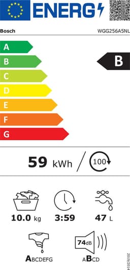 Bosch WGG256A5NL - Serie 6 - Wasmachine - Energielabel B — thumbnail 2