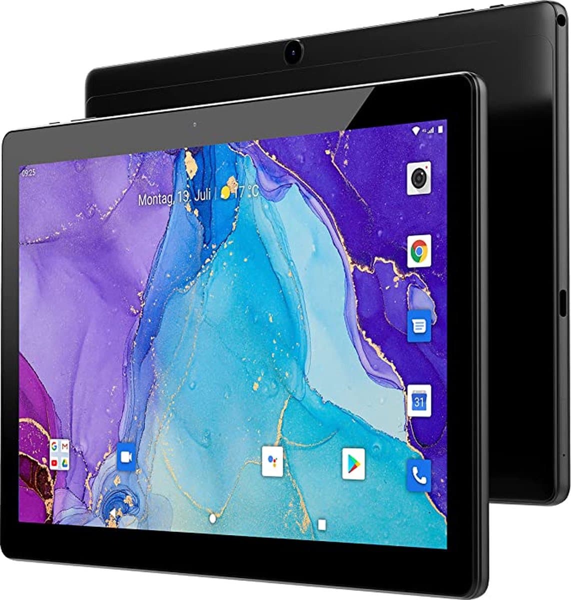 Odys - Android-tablet - WiFi - 64 GB Zwart 25.7 cm (10.1 inch) 1.6 GHz - 11 - 1920 x 1200 Pixel — afbeelding 1