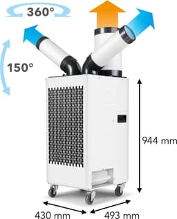 TROTEC Spotcool airconditioner PT 3500 SP — thumbnail 3