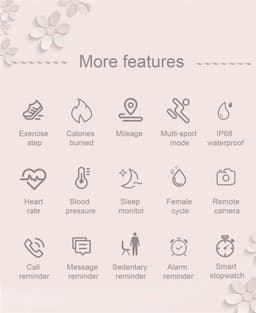 Darenci Smartwatch Me Shine Pro - Smartwatch dames - Smartwatch heren - Activity Tracker - Touchscreen - Stalen band met steentjes- Dames - Heren - Horloge - Stappenteller -Bloeddrukmeter -Verbrande calorieën -Zuurstofmeter -Roségoud -Spatwaterdicht — thumbnail 11