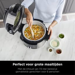 Ninja Foodi OL750EU Multicooker - 14 Kookfuncties - 7,5 Liter - Inclusief Airfryer, Broodbakmachine, Stomen, Grillen — thumbnail 3