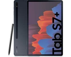 Samsung Galaxy Tab S7+ SM-T970 5G Snapdragon LTE 128 GB 31,5 cm (12.4") 6 GB Wi-Fi 6 (802.11ax) Android 11 Zwart