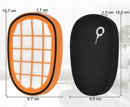 2x Filter geschikt voor Philips SpeedPro Max 8000 serie FC5005/01, CP0663/01 Aqua 7000 Serie Vervanging Schuimrubber onderdeel — thumbnail 5