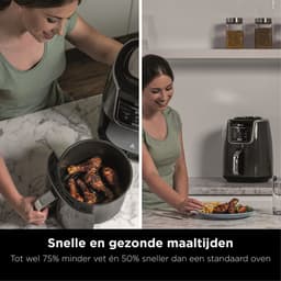Ninja AF160EU - Multifunctionele Hetelucht Friteuse - 5,2 liter - Grijs/Zwart — thumbnail 2