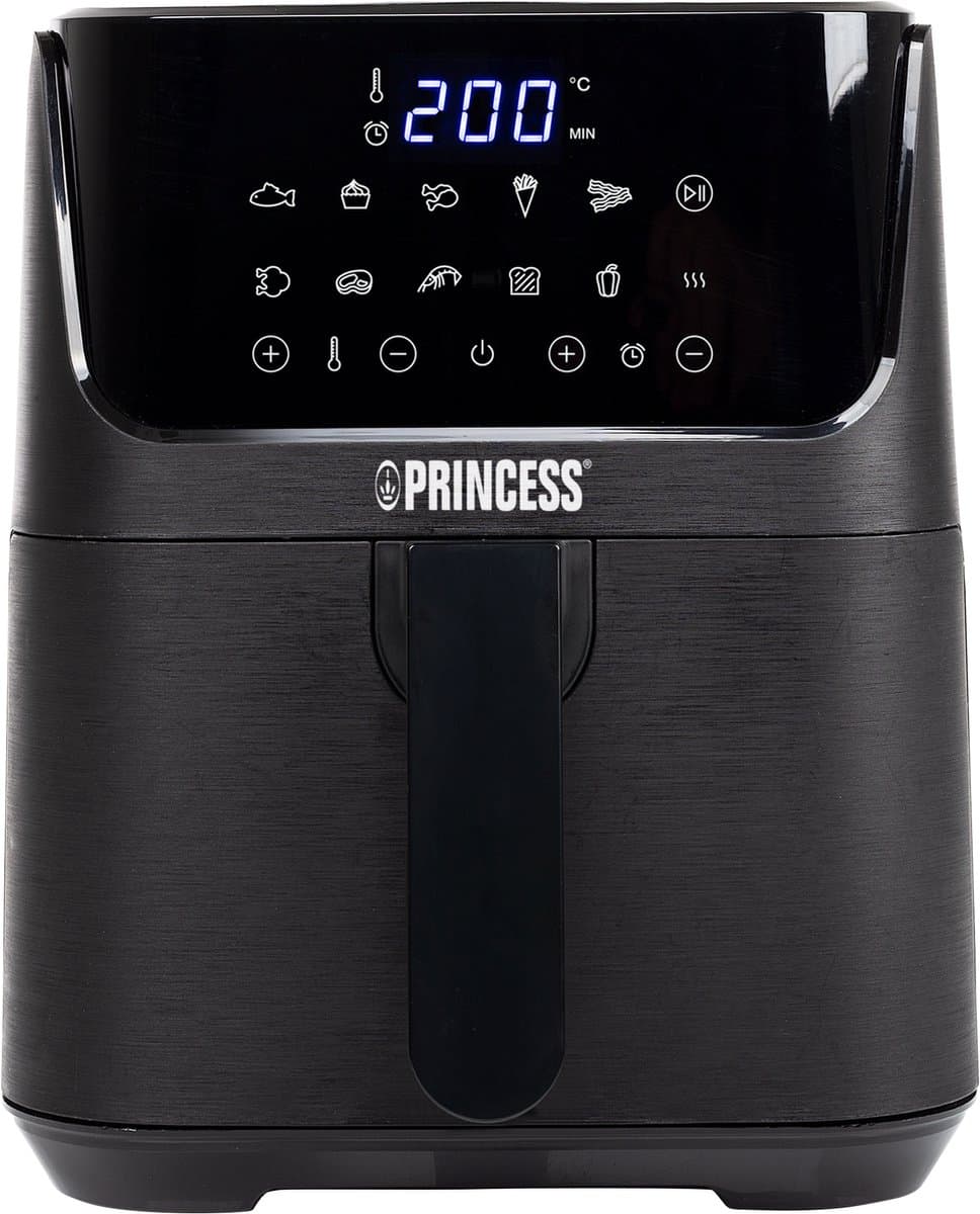 Princess Digital Airfryer XL 182024 - Heteluchtfriteuse - 3.5 liter - 11 automatische programma's - Digital Touchscreen - Zwart — afbeelding 1