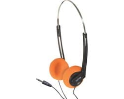 SoundLAB lichtgewicht on-ear stereo hoofdtelefoon / oranje - 1,2 meter