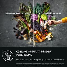 AEG RDB424E1AW 5000 serie ColdSense - Koel-vriescombinatie - Vrijstaand - Wit — thumbnail 5