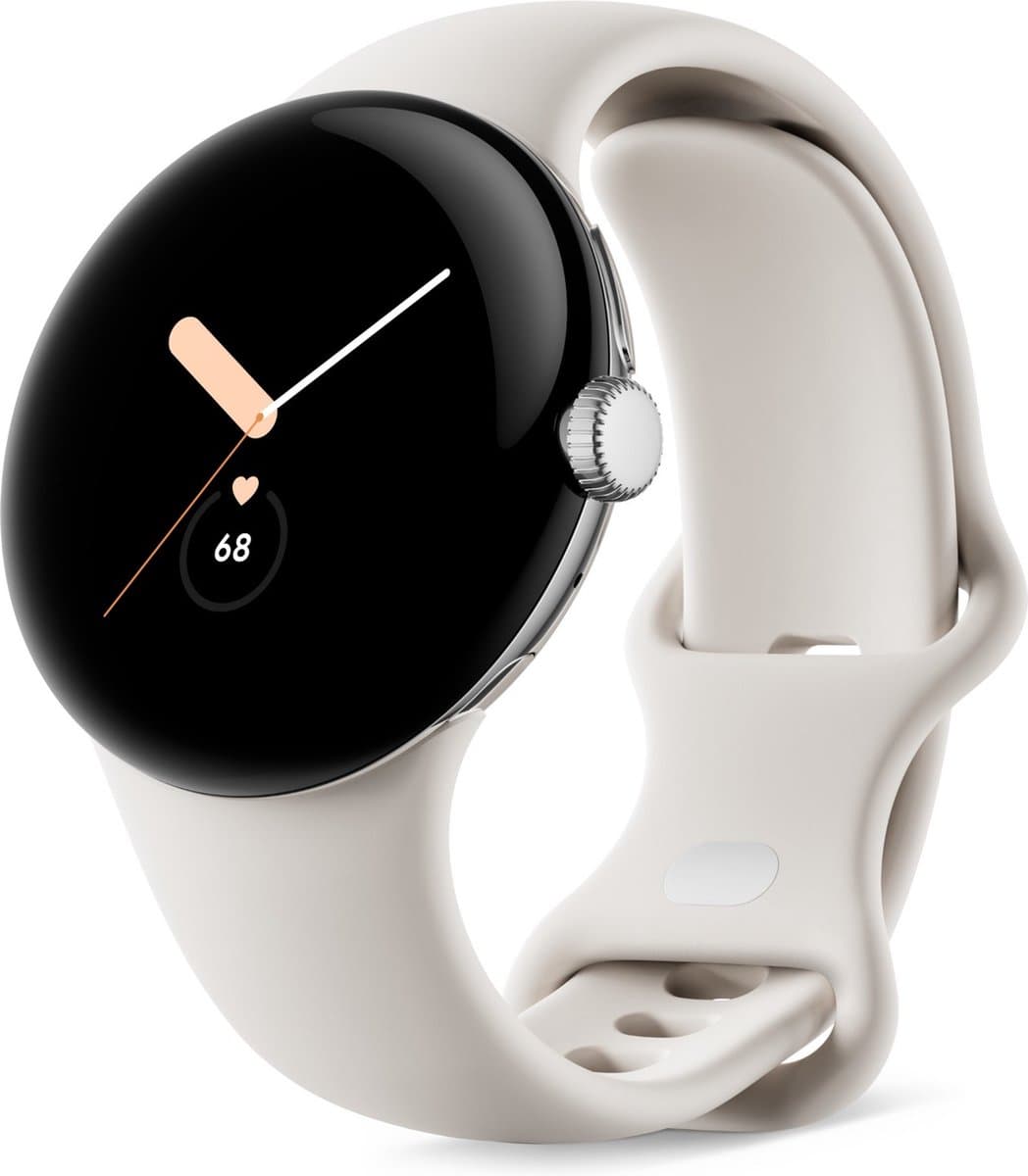 Google Pixel Watch - 41 mm - met GPS - Zilver (Beige) — afbeelding 1