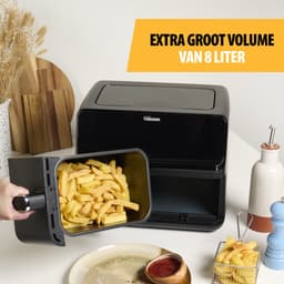 Tristar FR-9026 - Dubbele Airfryer XXL - 2x4L - 2 onafhankelijke kookzones - 8 Bakprogramma's - PFAS-vrij — thumbnail 6
