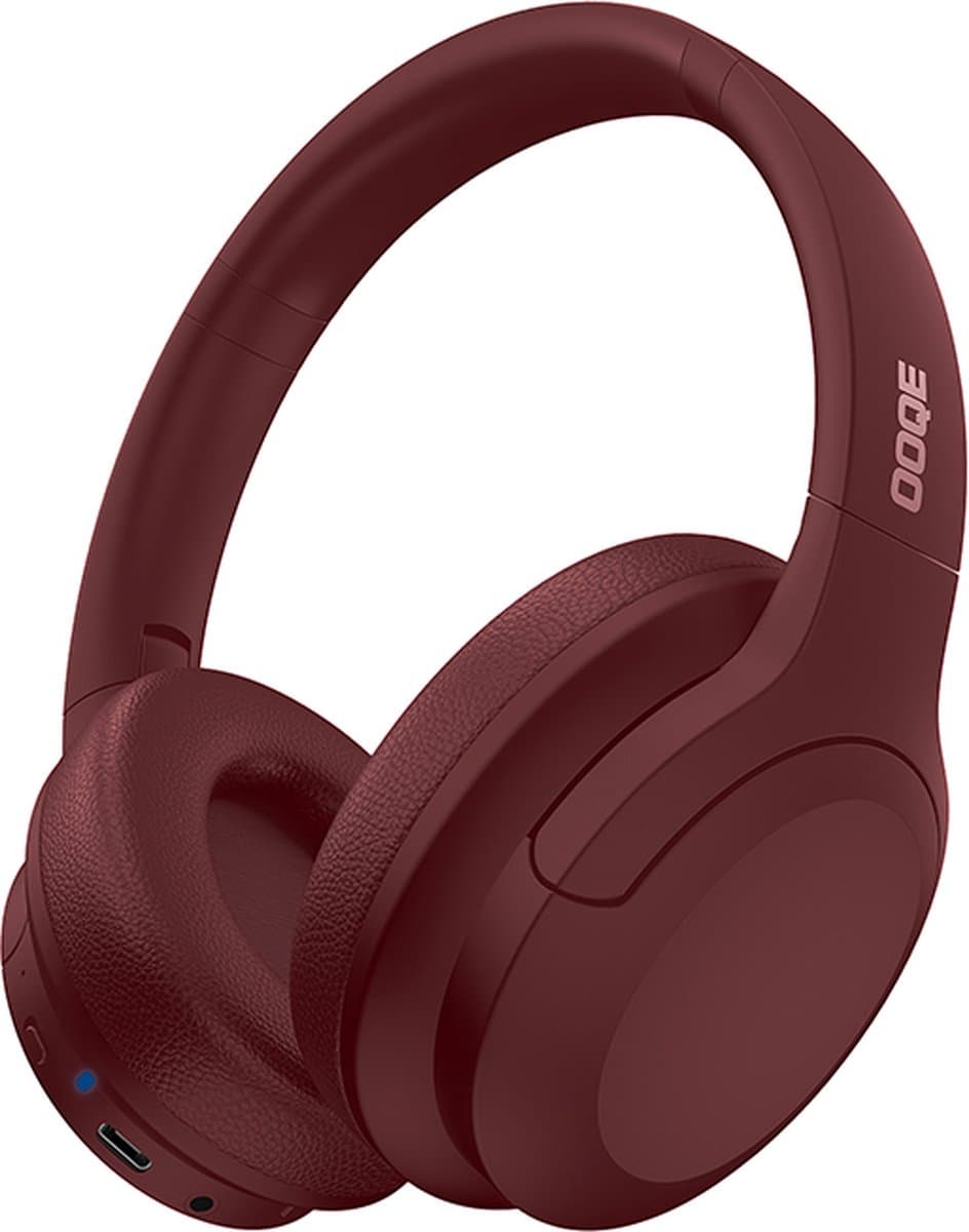 OOQE PRO HX9 - Koptelefoon | Koptelefoon Bluetooth | Koptelefoon Draadloos | Koptelefoon met Microfoon | Passive Noise Cancelling | ClearTone: Zuiver | Nieuwste Bluetooth 5.3 | Opvouwbaar | Ergonomisch | Energiezuinig: Lange Batterijduur | Rood — afbeelding 1
