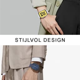 Xelar Slim - Smartwatch - Heren & Dames - Horloge - Bellen - Hartslagmeter, Saturatiemeter & Bloeddrukmeter - Kcal Teller - HD Touch Screen - Geschikt voor iOS & Android - Zwart — thumbnail 2