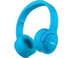 WiseQ HERO Koptelefoon Kinderen – Blauwe Draadloze Kinderkoptelefoon Bluetooth – 13dB Geluidsdempend – 38u Bluetooth & Microfoon – Blauw