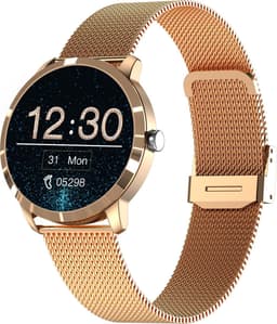 Belesy® Q8LG 2022 - Smartwatch Dames – Smartwatch Heren - Horloge- 1.09 inch - Kleurenscherm - Stappenteller - Bloeddruk - Hartslag - 75+ Wijzerplaten – Sporten - Staal – Rosé Goud — thumbnail 20