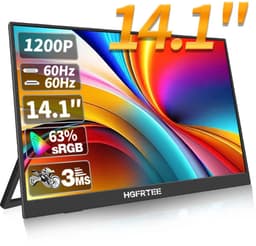 Fubzz Draagbare Monitor - 14.1 Inch IPS Scherm - Tweede Display Voor Laptop En Console - 60 Hz HDR Beeldkwaliteit - Met Ingebouwde Speakers — thumbnail 1