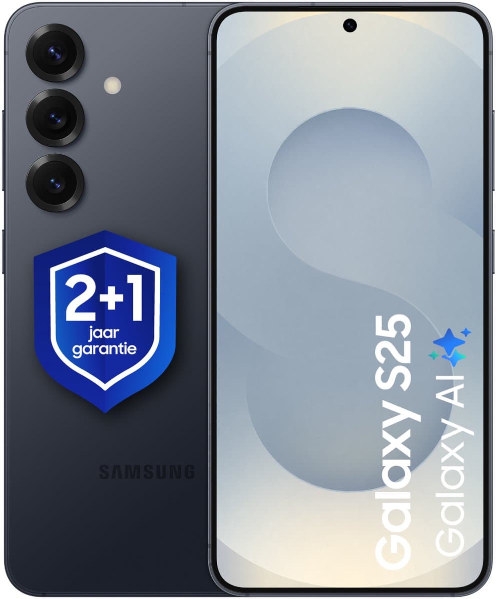 Samsung Galaxy S25 5G - 256GB - Black + 1 jaar extra garantie — afbeelding 1