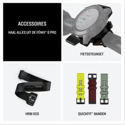 Garmin fenix 8 Pro - Smartwatch - 47 mm - AMOLED - Ingebouwde inReach® technologie - LTE connectiviteit - Tot 15 dagen batterijduur - Titanium — thumbnail 10