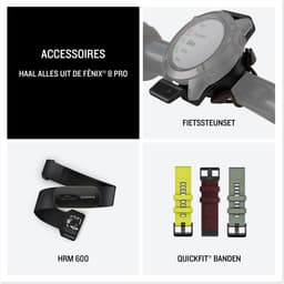 Garmin fenix 8 Pro - Smartwatch - 51 mm - AMOLED - Ingebouwde inReach® technologie - LTE connectiviteit - Tot 27 dagen batterijduur - Titanium — thumbnail 13