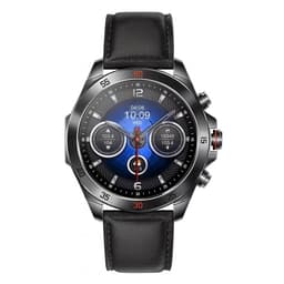 Royal Empire Amoled PRO Smartwatch - Smartwatch Heren - Stappenteller - Bloeddrukmeter - Hartslagmeter - Slaapmonitor - RVS en Leren bandje - Multisport - 46MM - Geschikt voor alle Smartphones - Kleur Zwart — thumbnail 2
