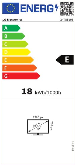 LG 24TQ510SWZ - 24 inch - HD Ready LED - 2022 - Buitenlands model — thumbnail 2