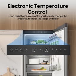 Hisense RB3K330SAIC - Vrijstaande koel-vriescombinatie - 185 cm hoog - 330 liter - Energielabel C - Geluidsniveau 35 dB - LED Display - SuperCool - FastFreeze - Deuralarm - Kinderslot - Interverter Compressor - ConnectLife — thumbnail 12