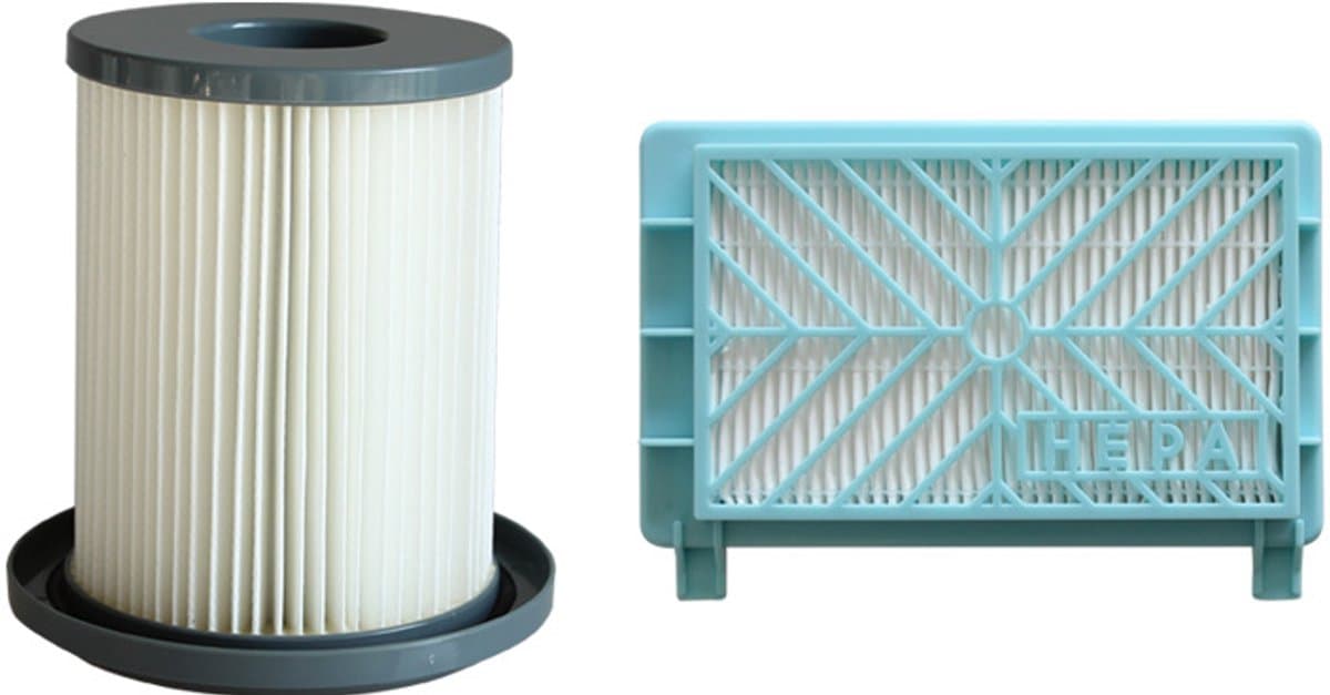Filterelement tweedelige set - HEPA Filter - 1x voorfilter + 1 nafilter - geschikt voor Philips Performer Expert EasyClean FC8732、FC8733、FC8734、FC8736、FC8738、FC8740、FC8748 — afbeelding 1
