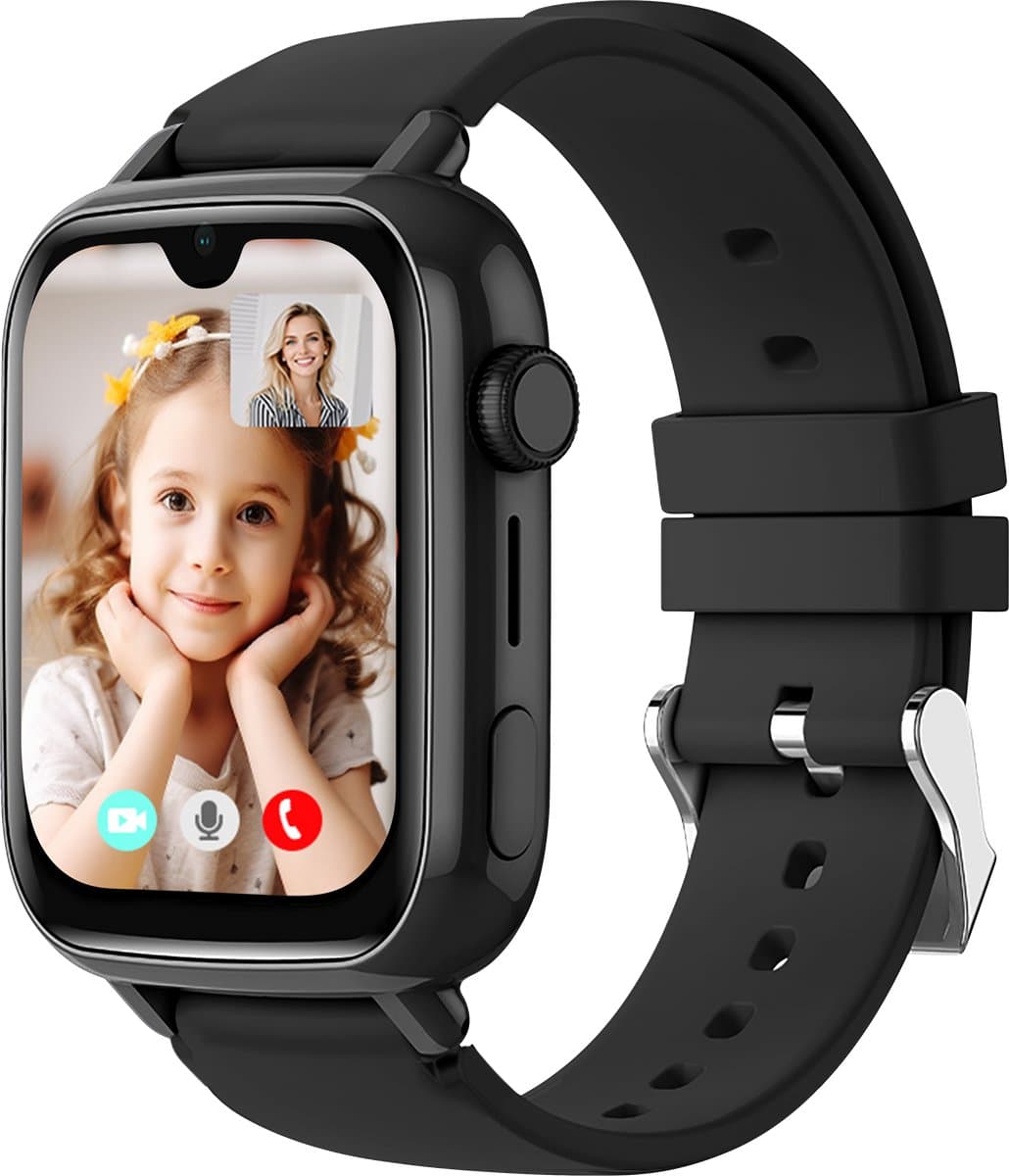 Protectly® GPS Horloge Kind Met Simkaart 4G - SOS Knop - Smartwatch Kinderen - GPS Tracker Kind - Kinder Smartwatch - Videobellen - HD Camera - Whatsapp en SMS - Elke polsmaat - Incl. Simkaart — afbeelding 1