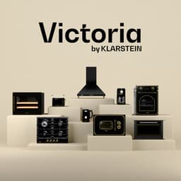 Klarstein Magnetron Victoria 20 inbouw retro, 20 L, 800 W Mikrowellen /1000 W grillvermogen, 3 Kombi functies, rvs, . Einbaurahmen, zwart - voor Keuken - Microwave - Combimagnetron - Microgolfoven — thumbnail 6